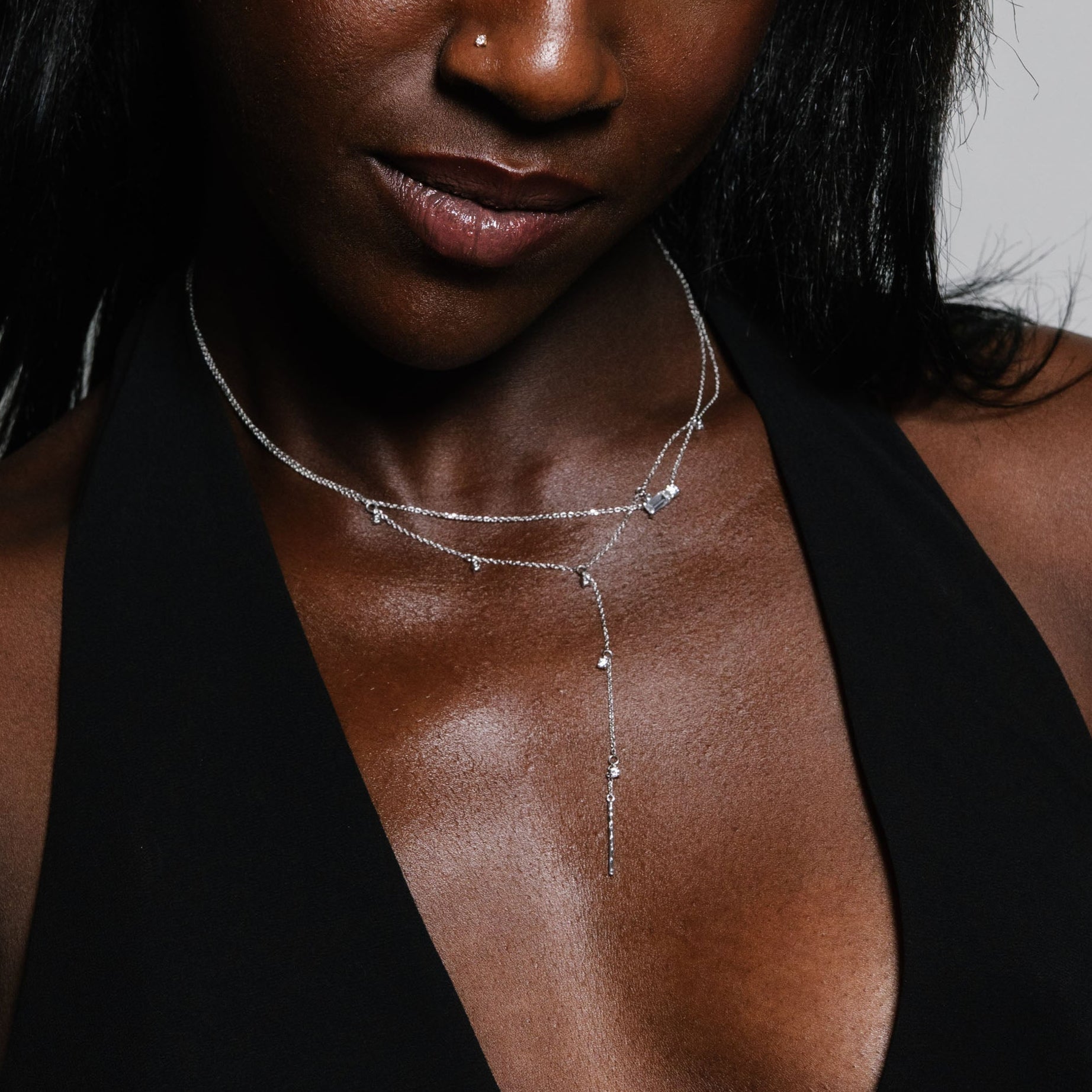 Petite constellation Y Necklace - 14K/ 18K Gold