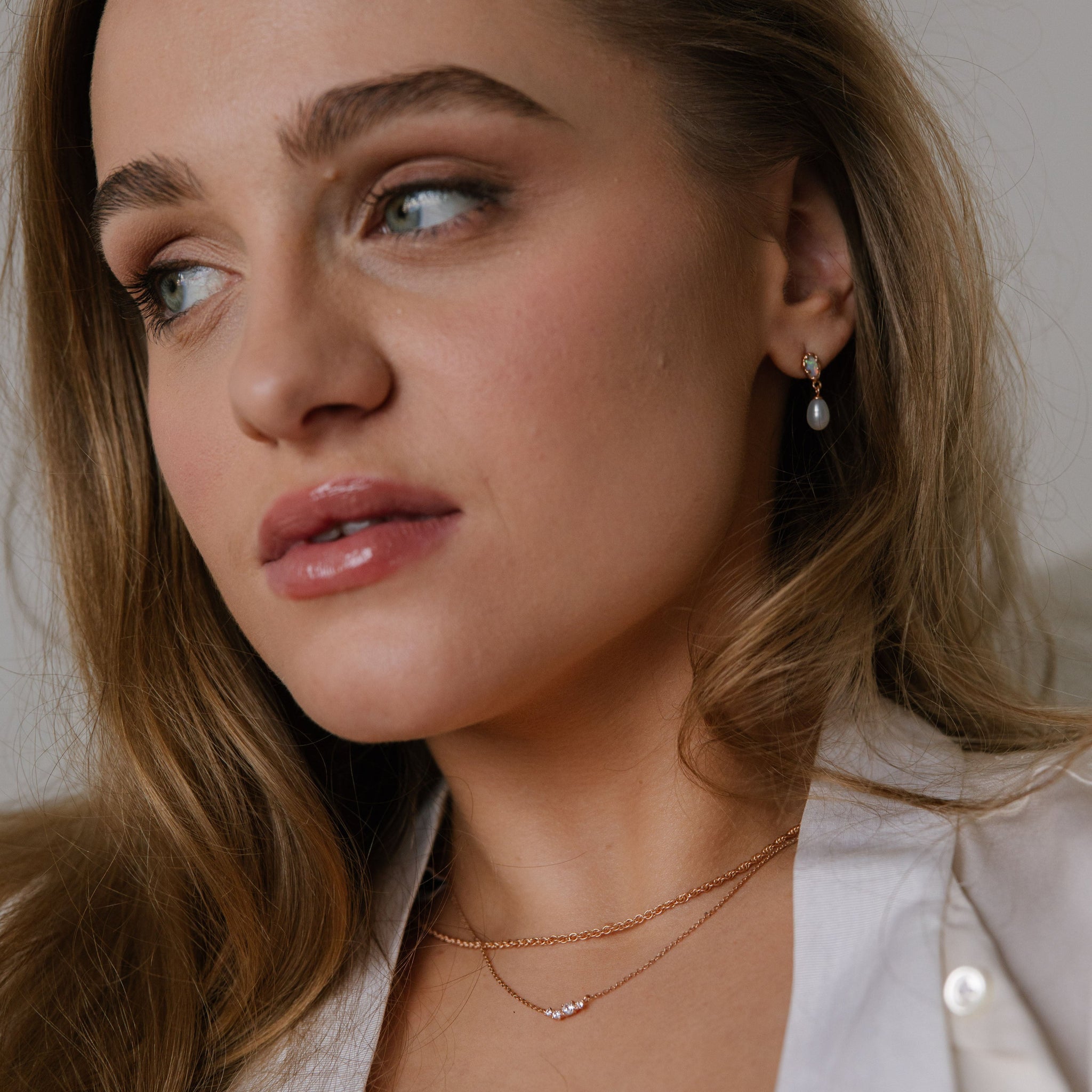 Diamond cluster Necklace - 14K/ 18K Gold