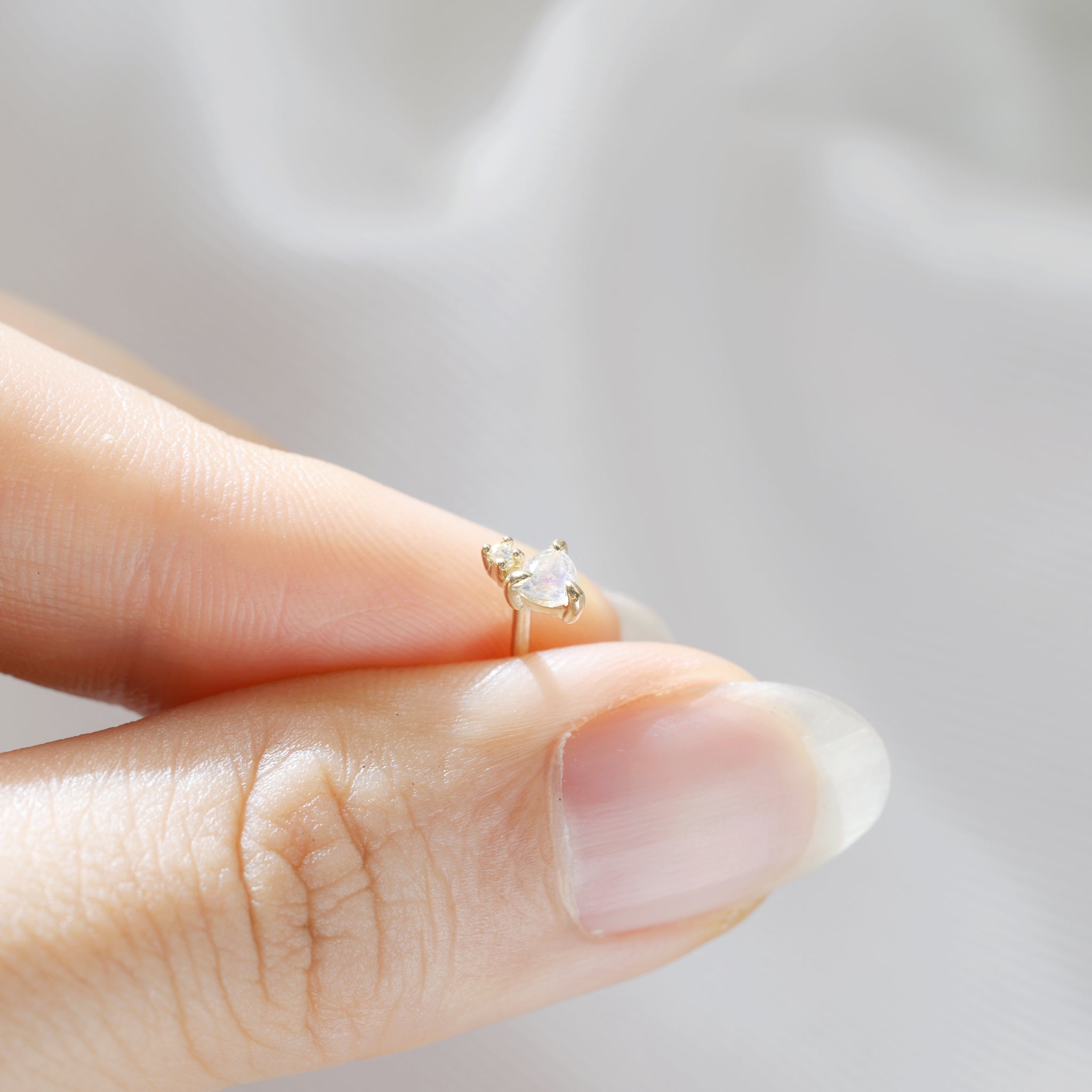 Trillion cluster Piercing (single) - 14K/ 18K Gold