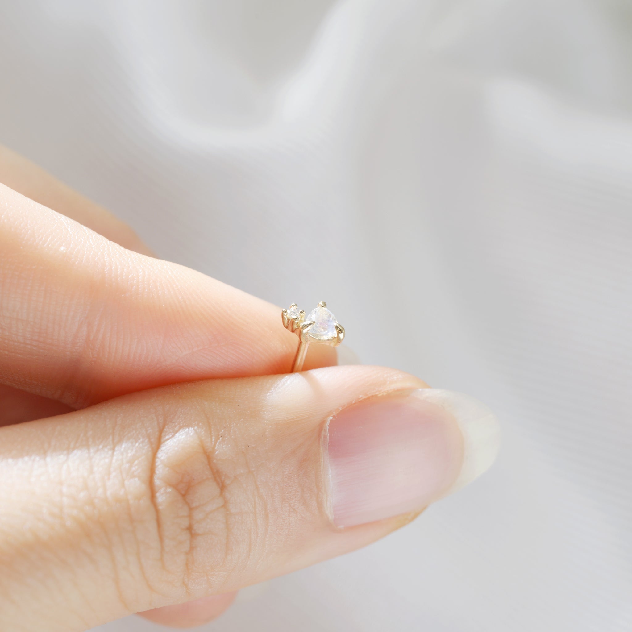 Trillion cluster Piercing (single) - 14K/ 18K Gold