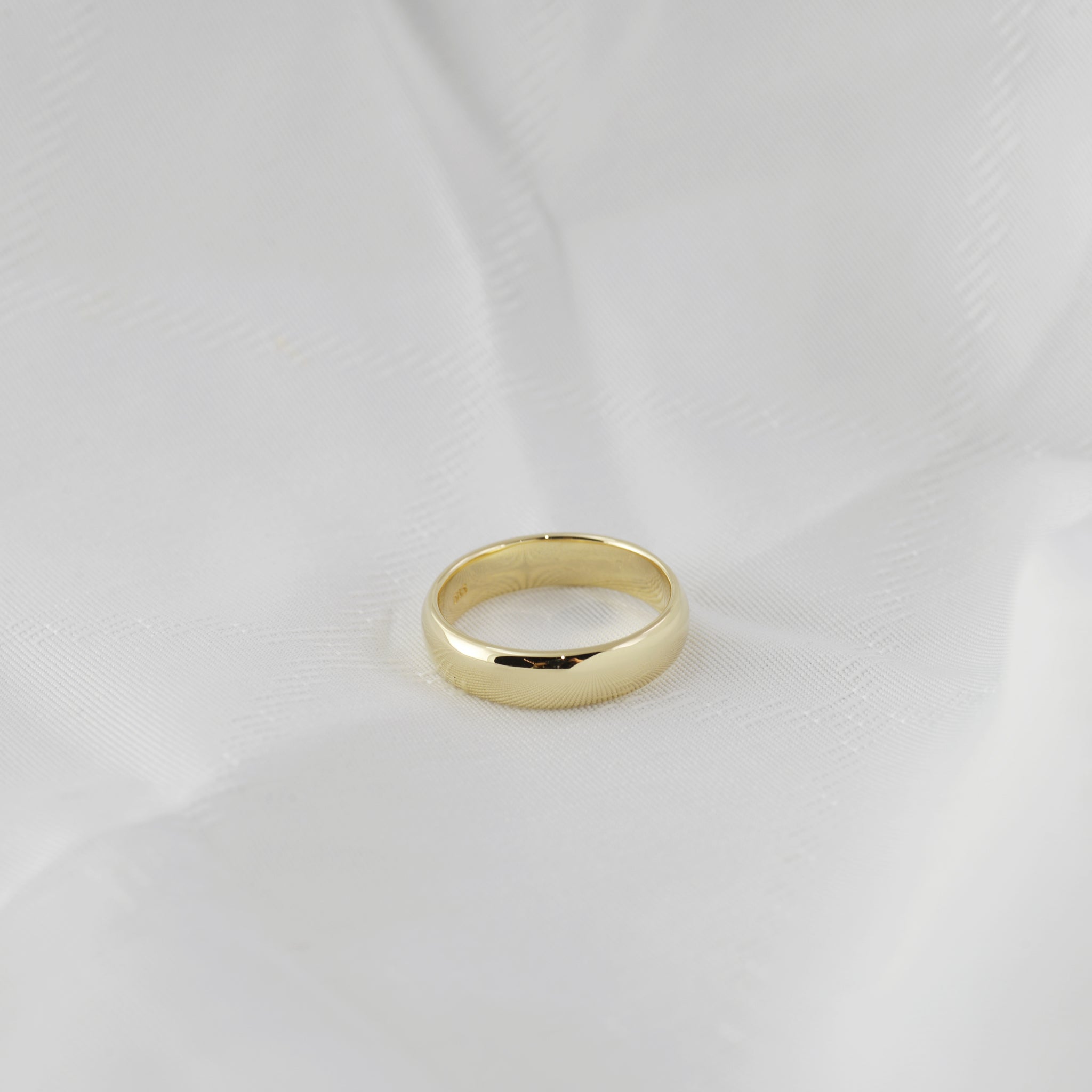 Dome band Ring (5mm) - 14K/ 18K Gold