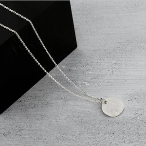 Full moon Necklace - Silver