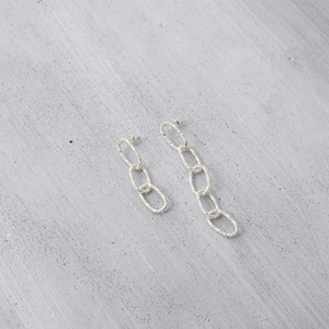 Herringbone asymmetric Earrings - HerBanana