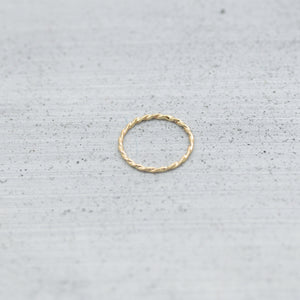 Loose twisted wire Ring - 14K/ 18K Gold